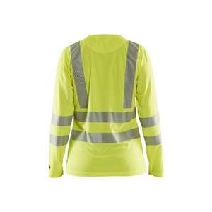 BLAKLADER - 348510133300M Camiseta Hi-Vis de mujer de manga larga Amarilla-EAN 7330509645277 ROPA DE TRABAJO DE LA HI-VIS - Product Image 2
