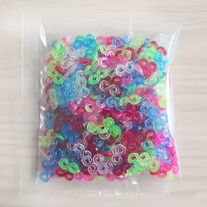 1000pcs s clip telar banda diy s clip de telar bandas fabricante para los niños