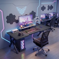 Bureau de jeu moderne en forme de K pour la maison, le bureau ou un cybercafé
