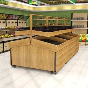 Espositore per frutta e verdura in legno di nuova progettazione