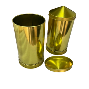 Lata de regalo Musical giratoria con tapa de aguja Caja de confitería de metal redonda Base giratoria Reproduce 6 melodías Certificado Seguro para niños - Product Image 1