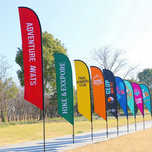 Banderas Voladoras Publicitarias para Eventos Deportivos, Diseño Gratuito de Fábrica Pdyear, Banderas de Playa Personalizadas Tipo <span class=keywords><strong>Bali</strong></span> Bow Sail Swooper, Banderas de Lágrima - Product Image 4