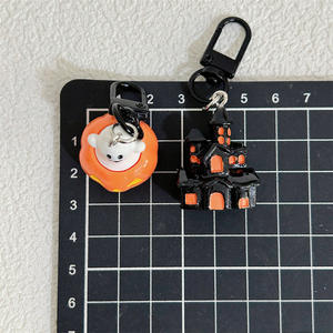 2025 nouveau produit créatif Ins Style dessin animé mignon personnalité doux Cool fantôme 3D fantôme amour pendentif Halloween porte-clés - Product Image 5