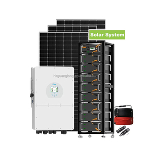 Système solaire hors réseau 10KW 30KW 50KW, kit de panneaux solaires pour maison 3000W 5000W 10KW, système solaire avec batterie lithium-ion - Product Image 1