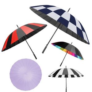 Parapluie de golf coloré de grande taille, coupe-vent, protection UV, pare-soleil extérieur de haute qualité pour adultes - Product Image 2