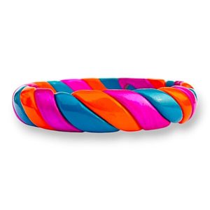 Twist N Pop Danta Gems Designer Lac Bangle Set Women Handmade Traditional Ethnic Trendy Vibrant Color Fusion Glossy Finish - Product Image 5