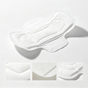 Wholesale <b>Cheap</b> Lady Organic Cotton Menstrual Sanitary Napkin Underwear Breathable Super Absorbent Heavy Flow Overnight Use - Product Image 2
