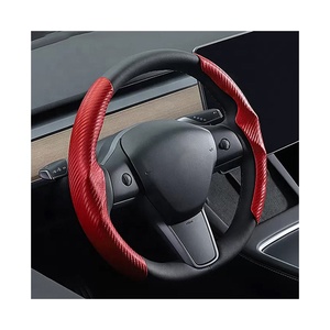 Nouveau produit housse de <span class=keywords><strong>volant</strong></span> pour vw volkswagen <span class=keywords><strong>polo</strong></span> jetta golf passat mk5 mk7 gti accessoires de décoration intérieure de voiture en daim - Product Image 4