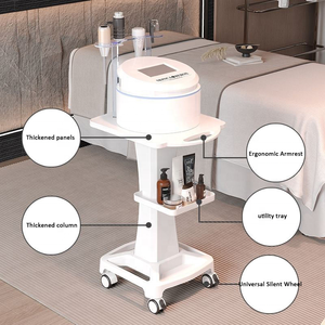 Chariot de beauté à petites bulles multifonctionnel à 4 roues, étagère mobile haut de gamme, chariot à outils pour salon de beauté - Product Image 4
