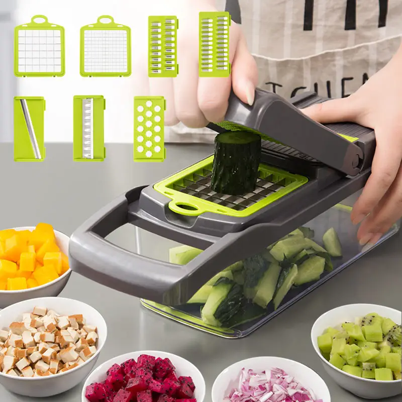 Dropship Vegetable Chopper, 14 In 1 Mandoline Slicer Multi