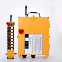 Télécommande de grue sans fil RF en plastique à 16 canaux F21-16D avec interrupteur, étanche IP65, 20-500V, portée de 100m