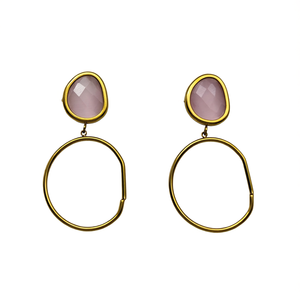 Pendientes de Moda con Baño de Oro PVD, Acero Inoxidable 316L, Sostenibles y Resistentes - Product Image 2