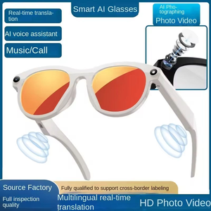 Gafas Inteligentes Premium M88 con Cámara <span class=keywords><strong>de</strong></span> 2 Millones <span class=keywords><strong>de</strong></span> Píxeles, Antivibración, Grabación <span class=keywords><strong>de</strong></span> Video 1080P, Toma <span class=keywords><strong>de</strong></span> Fotos, Traducción Simultánea por IA - Product Image 1