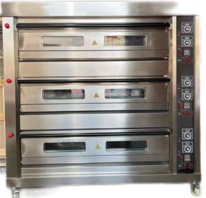 Gran oferta, máquina <span class=keywords><strong>de</strong></span> panadería automática comercial, horno para hornear, 3 cubiertas, 6 bandejas, horno eléctrico <span class=keywords><strong>de</strong></span> cubierta <span class=keywords><strong>de</strong></span> Gas para restaurante, fábrica <span class=keywords><strong>de</strong></span> aperitivos - Product Image 6