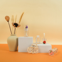 Lage minimale bestelhoeveelheid (MOQ) 10ml lege plastic schattige fruit lipgloss tube voor private label cosmetica