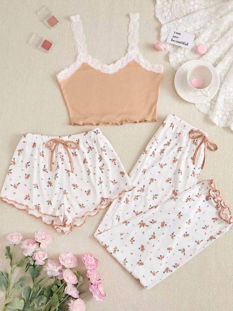 Khaki [three-piece set]