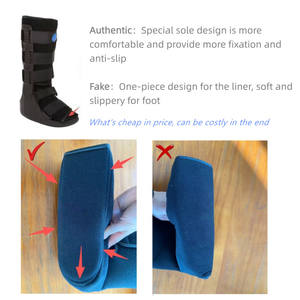 รองเท้าบูทแบบปรับได้สำหรับฟื้นฟูกระดูกหัก พร้อมแผ่นรองรับข้อเท้า - Product Image 3