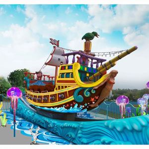 Atracciones de Parque de Diversiones Vikingo con Barco Pirata para Interiores/Exteriores, Hechas de Fibra de Vidrio, Metal y Acero Duraderos para Centros Comerciales - Product Image 1