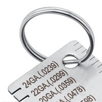 OEM/ODM Industrial Grade Stainless Steel Weld Inspection Ruler Thickness Gauge Measuring Tool for Machine Tools