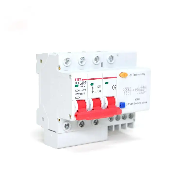 residual current action thermal switch circuit breaker series