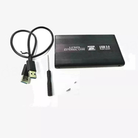 Case esterno in alluminio USB 3.0 per HDD/SSD SATA da 2,5 pollici con alimentatore (multicolore) Bajeal/OEM