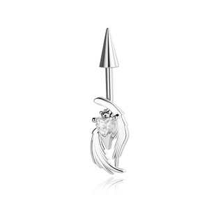 Pendientes <span class=keywords><strong>de</strong></span> Piercing Angel Asylum Tiankufeng F136 <span class=keywords><strong>de</strong></span> Aleación <span class=keywords><strong>de</strong></span> Titanio con Rosca Interna en Espiral y Alas <span class=keywords><strong>de</strong></span> Ángel - Product Image 2