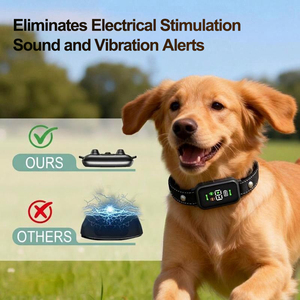 BSCI Certified Supplier Custom Logo IP7 Waterproof Rechargeable Smart Automatic No Shock Anti <b>Bark</b> <b>Stop</b> <b>Collar</b> for Dogs - Product Image 2