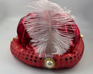 Sombreros de Reyes de Halloween para hombre, sombreros árabes, decoraciones, sultán, príncipe Indio, sombreros de rey, tocado de plumas para accesorios de fiesta de Cosplay dorado - Product Image 6