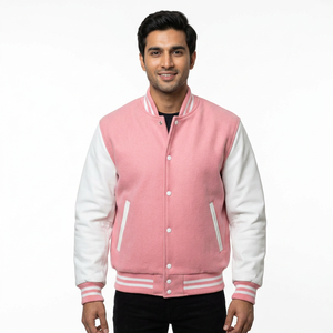 Wholesale Baseball Jacket Custom Wool Jacket <b>Man</b> Waterproof Plus Size Varsity Jackets - Product Image 1