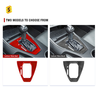 ShaSha accessoires d'intérieur de voiture cadre de manette de vitesse accessoires en Fiber de carbone pour Ford Mustang 2024