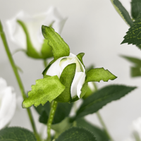 Rose artificielle de 120 cm, fausse rose blanche, plante bonsaï, style moderne, fleurs artificielles pour la décoration intérieure