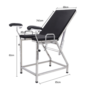 <span class=keywords><strong>Chaise</strong></span> d'examen gynécologique en acier inoxydable pour <span class=keywords><strong>accouchement</strong></span> et soins à domicile – Mobilier hospitalier pour le contrôle de la santé féminine - Product Image 1