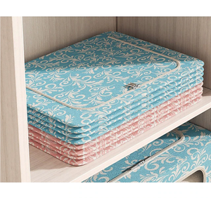 高品質折りたたみ式収納ボックス 2窓付き ホームクローゼットオーガナイザー 機能的なケース 積み重ね可能な衣類収納ビン - Product Image 4