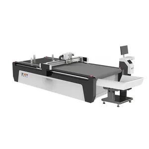 ZXT CNC Die Automatic Oscillating Knife V-Groove Cutter PVC Board Sticker Card Board Vinyl Cartoon Foam Cutting Machine