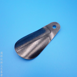 Chausse-pied en acier inoxydable finition nickel antique, forme géométrique, avec logo personnalisé pour cadeaux d'affaires et accessoires - Product Image 3