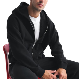 Custom Zipper Hoodie High Quality 100% Cotton <b>Coat</b> and Hoodie Custom Logo Men's Hoodies - Product Image 6