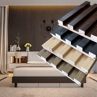Panneaux muraux en bois massif au design moderne - Fabricant de panneaux muraux rainurés avec film personnalisé pour la décoration intérieure