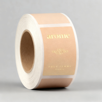 Bouteille de parfum personnalisée marque privée en relief feuille d'or parfum produit étiquette autocollants logo personnalisé impression autocollants emballage