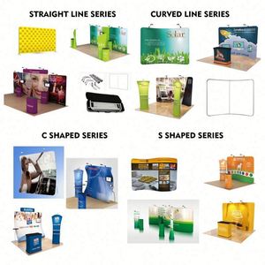 Stand de Exhibición Portátil Ligero Personalizado de 8 Pies con Cubierta de Almohada, Pared de Tela Tensada, Fondo para Cabina de Fotos, Soporte de Fondo Vertical - Product Image 3