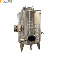 Cuve de mélange industrielle en acier inoxydable 304/316 sur mesure avec agitateur, capacité supérieure à 1000L