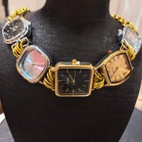 Montre chronographe haut de gamme pour femme, élégante et raffinée, avec bracelet en acier inoxydable, boîtier en alliage, bouton tendance, romantique et individualiste