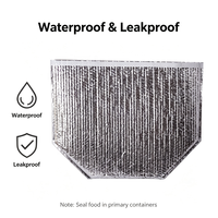 Doublure isolante pour boîte en carton, protection thermique, bouclier contre la chaleur, sans danger pour les aliments, étanche à l'humidité, feuille d'aluminium auto-adhésive
