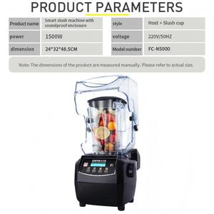 Máquina Comercial Insonorizada para Hacer Batidos, con Tapa, para Tiendas de Té con Leche, Smoothies, Bebidas, Jugos - Product Image 3