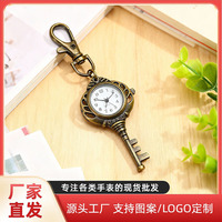 Montres de poche en alliage de zinc en forme d'animal, mouvement à quartz, cadran à aiguilles, personnalisation du logo OEM, vente en gros de porte-clés de voiture