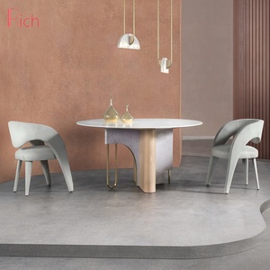 En gros Meilleur vente Maison Tissu Velours Dinant la Chaise Antique Rembourré Fauteuil Arrondi - Product Image 4