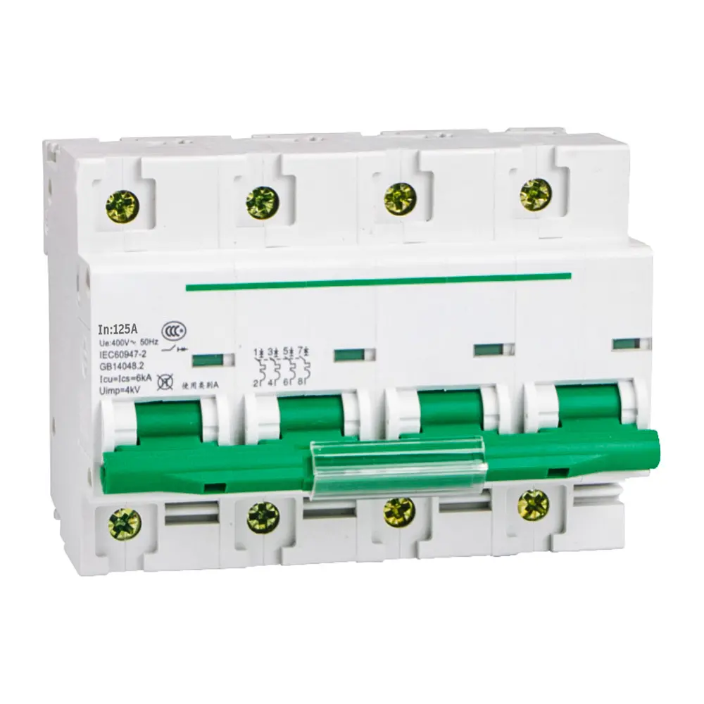 Compact Industrial Grade IEC Certified 3 Phase 100A AC Small Format Circuit Breakers