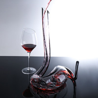 Carafe à vin en forme de serpent, transparente, écologique, soufflée à la main, grande capacité, design moderne, ensemble de luxe pour le vin