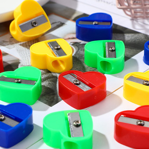 MINI Sacapuntas de plástico para niños con cuchillas de metal-Sacapuntas manual portátil y de colores - Product Image 5