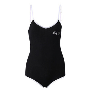 Plus récent nervure camisole sexy bodycon <span class=keywords><strong>body</strong></span> décontracté entraînement bas <span class=keywords><strong>col</strong></span> <span class=keywords><strong>v</strong></span> cou <span class=keywords><strong>body</strong></span> avec sangle - Product Image 4