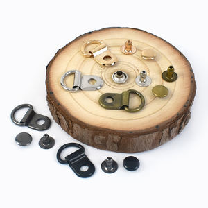 Meetee AP433 9*14 مللي متر حقيبة جلدية الاكسسوارات الحرفية DIY الأحذية حزام مشبك حلقة تسلق مسمار كليب تسلق سبائك النحاس D حلقة مشبك - Product Image 4